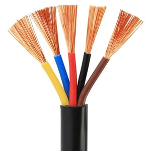 Fabrika fiyat bakır kablo kraliyet kablosu esnek kablo RVV 2 3 4 5 çekirdek 0.75 1 1.5 2.5 4 6mm elektrik PVC güç kablosu tel - Product Image 2