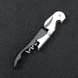 Tire-bouchon en métal en acier inoxydable Ouvre-bouteille de vin avec logo personnalisé - Product Image 3