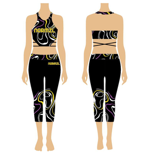 Comfortable Sublimation Compression <strong>Cheer</strong> Bras and Shorts <strong>Cheap</strong> Girls Cheerleading Practice Wear - Product Image 3