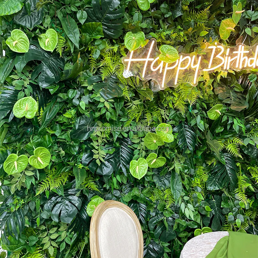Weihnachtsgraswand Kunststoff künstliche Blume Wandgrasplatte Pflanze grüne Wand für Innenausbau