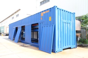 Máquina automática de fabricación de bloques de hielo, contenedor de 10 toneladas