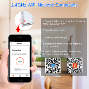 高科技无线/Wifi gsm 智能聪明/简单的安全/安全数字家庭/家庭火灾报警系统 - Product Image 4