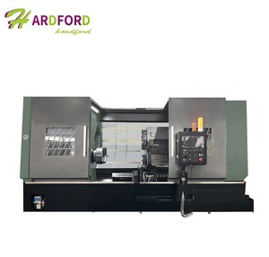 Torno Cnc de precisión TCK800, torno de cama inclinada de alta resistencia, Máquina Herramienta de torreta hidráulica Servo de procesamiento de Metal - Product Image 1