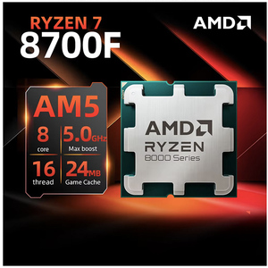 AMD için R7 8700F cpu'lar R'yzen 7 8700F yeni 8 çekirdek 16 konuları 5GHz masaüstü bilgisayar işlemci soket AM5 CPU hiçbir soğutucu Fan - Product Image 5