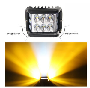 4 inç 6000k <span class=keywords><strong>LED</strong></span> Strobe çalışma ışığı <span class=keywords><strong>3</strong></span> yan su geçirmez projektör Off-road Jeep kamyon çalışma için uygun mavi kırmızı