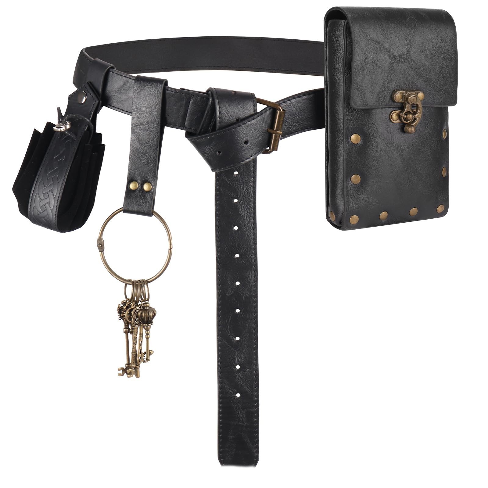 Porte-clés noir lot de quatre-335g