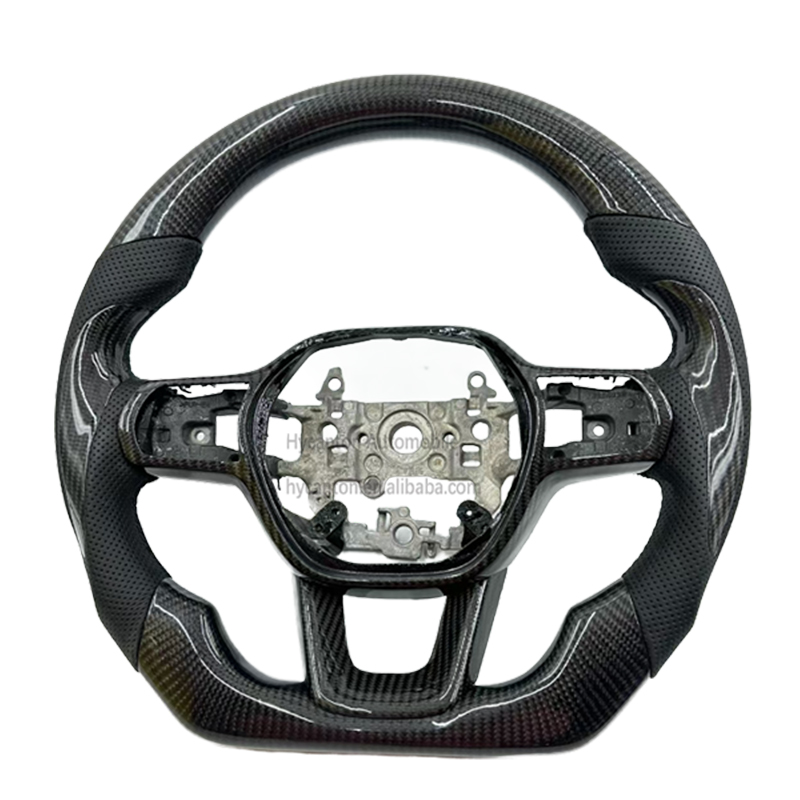 carbon fiber+perforated leather