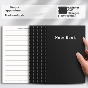 Bloc de notas diario informal con costuras de papel de embalaje marrón grueso al por mayor, cuaderno A3 de tapa dura con rejillas cuadradas y línea Horizontal - Product Image 6
