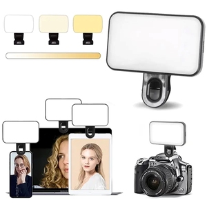 2024 fabrika outlet Mini klip Led selfi ışığı ODM cep telefonu 3 renkler dolgu işığı Video konferans taşınabilir Video işığı - Product Image 1