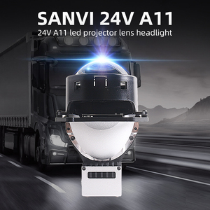 SANVI3インチ24VA11BiLEDプロジェクターレンズヘッドライト変換キットBMWFitモデル6000kカラーH4用の新着自動照明 - Product Image 2