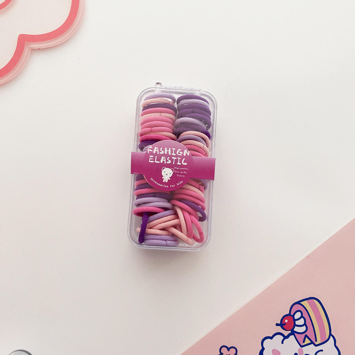 1กล่องสีม่วง60ชิ้น