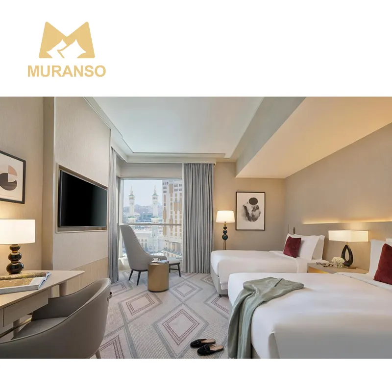 Ensemble de meubles de chambre à coucher personnalisés d'usine de luxe étoiles projet de mobilier complet hôtel chambre à coucher moderne
