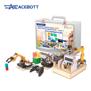 Arduino kök programlama öğrenme için robotik kol konveyör sistemi ile akıllı fabrika otomasyon eğitim kiti