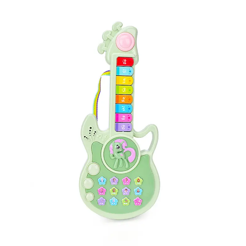 Venta al por mayor Instrumentos musicales Juguetes de aprendizaje Guitarra Juguetes musicales para niños Bebés Guitarra Juguetes musicales