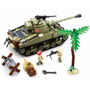 Sluban WW2 Military <strong>Historical</strong> Collection Model Panther G medium Tank Assembled Building Blocks Kits Educational Bricks <strong>Toys</strong> - Product Image 3