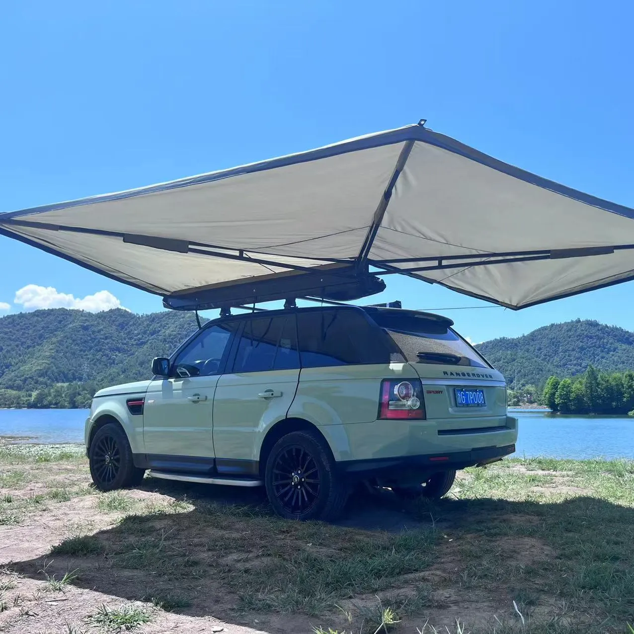 Nuovo prodotto 270 gradi auto tenda lato esterno per il campeggio