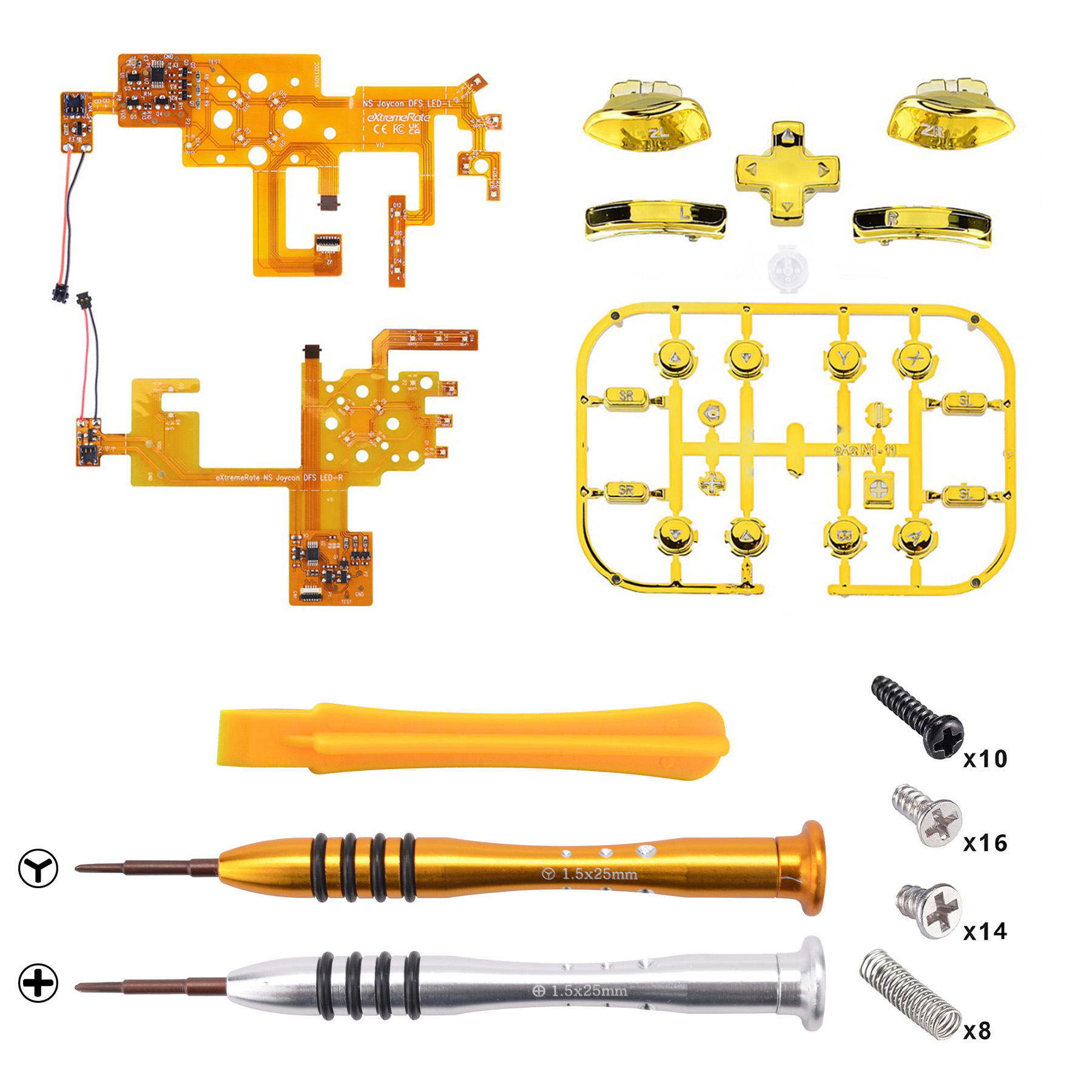 DFS led kit with gold button