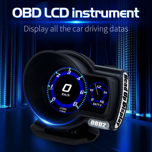 F8 tự động mét đa chức năng Head up Display HUD Đồng hồ tốc độ OBD2 đo cho xe ô tô với 6 khác nhau UI - Product Image 3