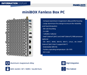 Factory Direct Mini Industrial <strong>PC</strong> PC6012 with Intel Core J6412 8 128GB SSD <strong>Video</strong> Memory Win 10/Linux OS Fanless WiFi Mini Box <strong>PC</strong> - Product Image 4