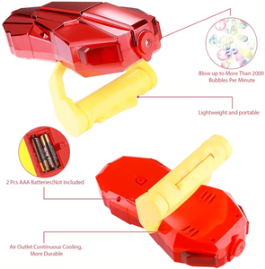 Sıcak satış otomatik baloncuk oyuncakları el kabarcık makinesi ışıkları ile otomatik LED kırmızı kabarcık sesli oyuncak - Product Image 2
