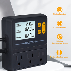 Reptile <strong>Temperature</strong> <strong>Controller</strong> with <strong>Timer</strong>, Day Night <strong>Temperature</strong> Control - Product Image 2
