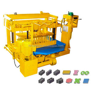 Macchina per la produzione di mattoni Semi automatica per pavimentazione solida Multi-funzionale mobile per la produzione di blocchi di cemento - Product Image 1