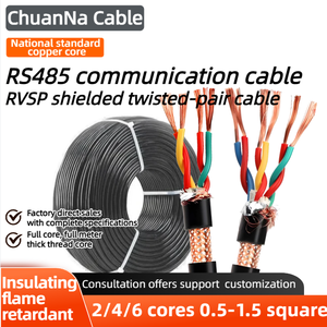 2/4/6 çekirdek RVSP bükülü koruyuculu kablo PVC 26 24 22 20 18AWG RS485 sinyal kontrol tel ses monitör güç kablosu endüstriyel - Product Image 2