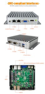 ウィンドウ10ミニPC4K Intel i3 i5 i7 Atomプロセッサー64ビットHD8G128Gメディアプレーヤー - Product Image 6