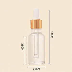 <strong>Deluxe</strong> Empty Cuticle <strong>Oil</strong> Body Essential <strong>Oil</strong> Lotion Container 5ml 10ml 15ml 20ml Clear Glass Cylinder Foundation Dropper Bottle - Product Image 6