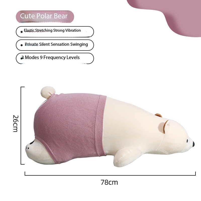 Blanc-Une poupée ours blanc
