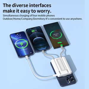 5 in1ワイヤレス磁気パワーバンク10000mah、アップル用ケーブル内蔵、すべての電話とiWatchにユニバーサルなUSBCケーブル - Product Image 5