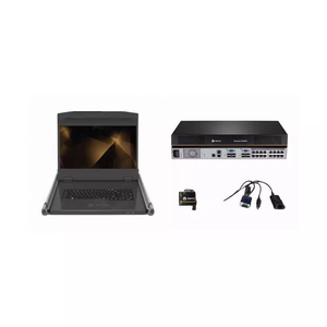 Vertiv CLRA19KMM 18.5英寸液晶16端口IP KVM集成高级数据中心本地机架访问控制台 - Product Image 1