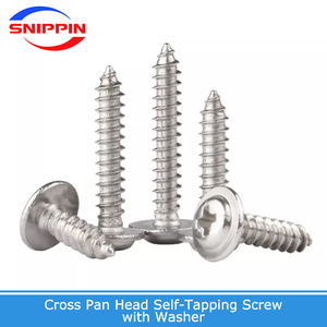 <strong>M1</strong>.4 <strong>M1</strong>.<strong>7</strong> M2 M2.2 M2.6-M6.3 Cross Recessed Round Head Self-Tapping <strong>Screw</strong> With Collar Pan Head <strong>Screws</strong> 304 Stainless Steel DIN968 - Product Image 2
