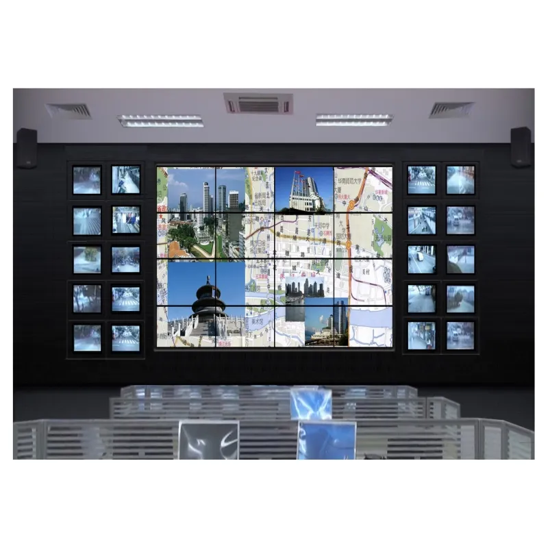 Marca IDB, fábrica profesional, precio al por mayor, pantalla Lcd para interiores, panel de visualización de pared de vídeo, pared de TV para Exposición de CCTV, Feria Comercial