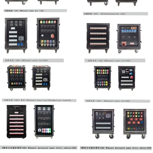 Caja de distribución de energía de salida de 6Ch para sistemas de audio Entrada principal Tablero de distribución eléctrico trifásico Fuentes de alimentación de gabinete eléctrico - Product Image 5