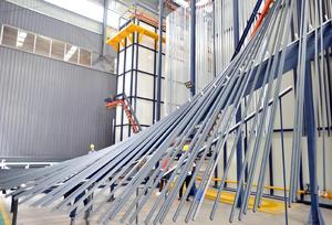 Pulver beschichtung maschine Aluminium profil Vertikale Extrusion Pulver beschichtung Produktions linie mit Farb spritz kabine - Product Image 4