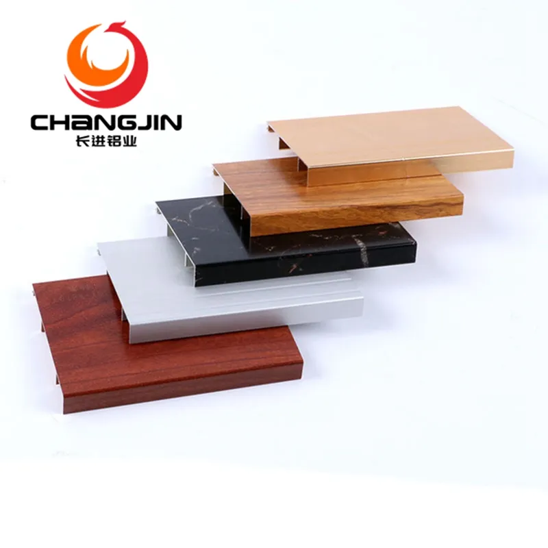 manufacturers waterproof aluminum alloy baseboard moulding protector floor skirting base board profiles