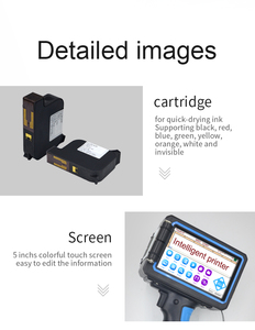 Impresora de inyección de tinta manual con solvente de secado rápido térmico semiautomático Máquina de impresión de código y fecha por lotes - Product Image 4