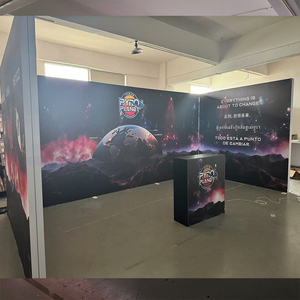 Tianlang gian hàng triển lãm 20*6 feet thiết kế di động triển lãm thương mại gian hàng nền LED hình chữ L góc triển lãm hộp đèn hiển thị - Product Image 4