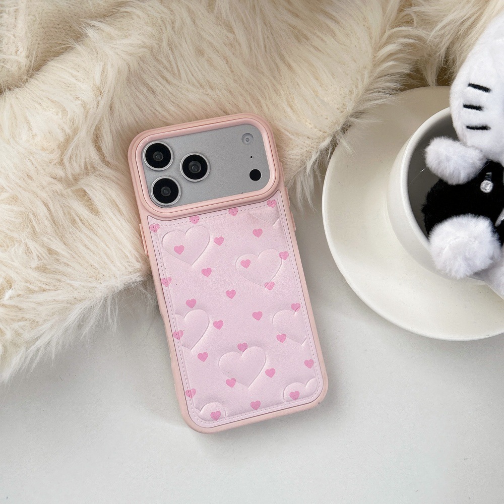 Pequeña concha única de polvo de amor en relieve