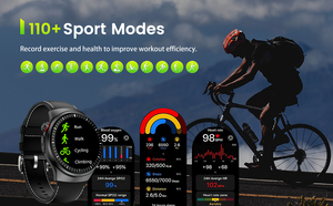 Sport rekord Bergsteigen BT Call NFC Männer Digitale Sport uhren 1,65 "HD Round <span class=keywords><strong>Display</strong></span> Gesundheits management Monitor Smartwatch