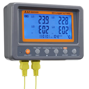 Termómetro térmico AZ88599 de 4 canales K, termopar y termistor, registrador de datos de temperatura con relé - Product Image 1