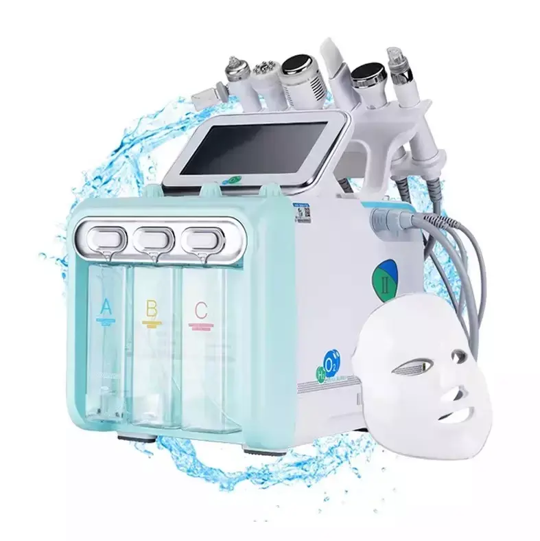 7 En 1 Beauty Hydra Cuidado facial Hydra Derma brassion multifunción Aqua limpieza facial Hydro micro Derma brassion machine