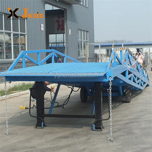 Mobiler Container Laden und Entladen Rampe Gabelstapler Laderampe Logistik Lager plattform Boarding Bridge Plattform
