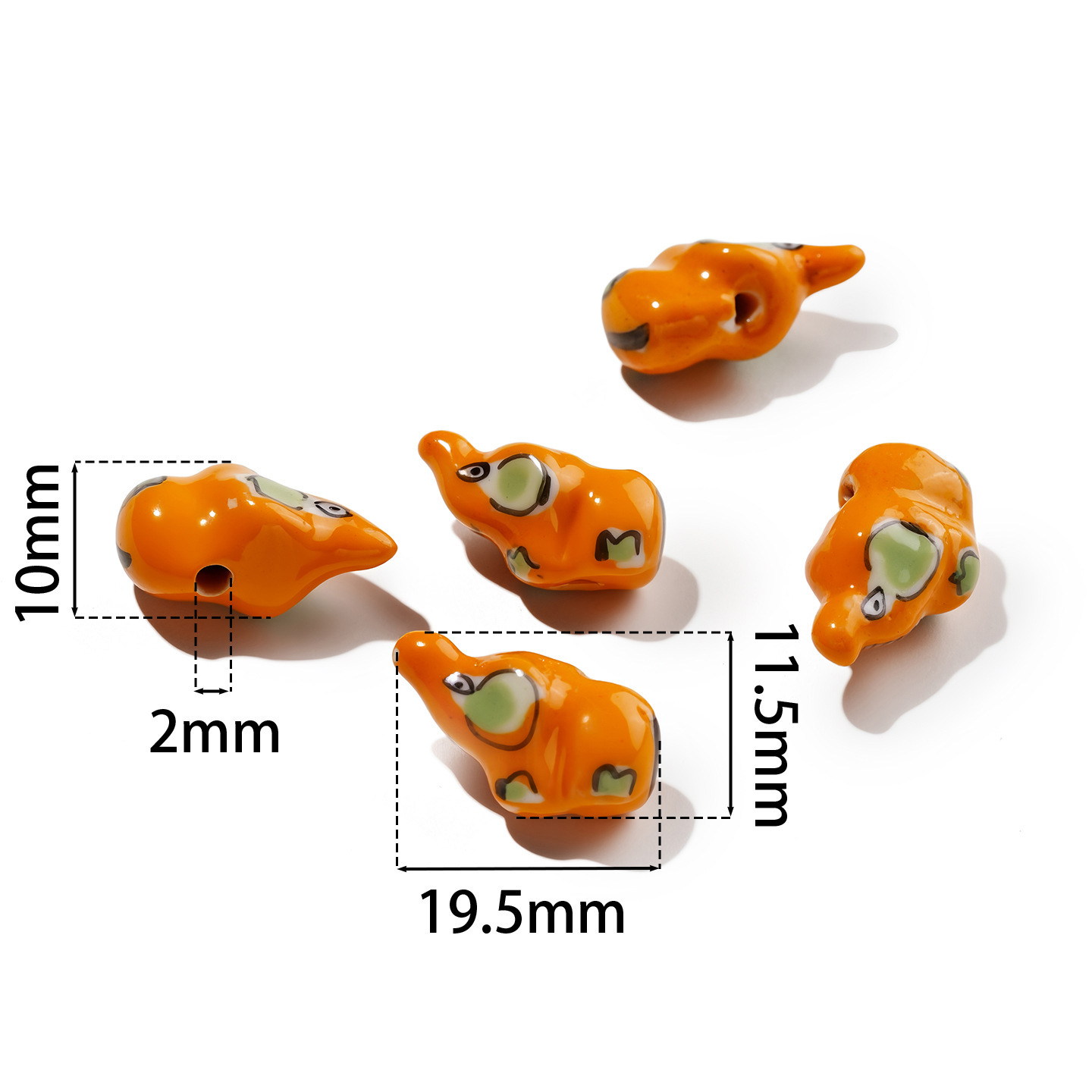 Éléphant orange