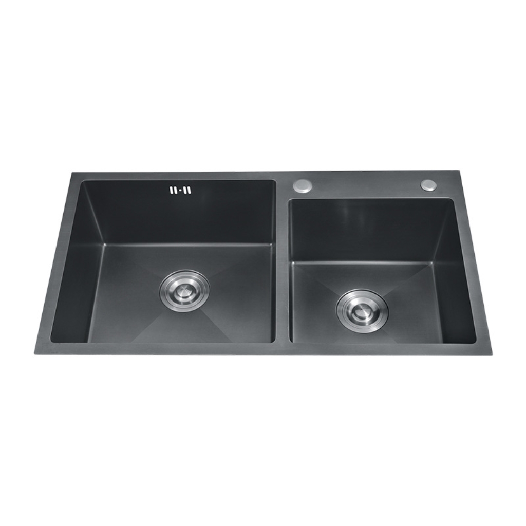 SUS 201 81*43*22cm Noir (sans robinet)