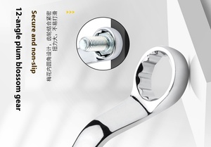 Khai thác nhiệm vụ nặng nề đôi Ende D Plum Blossom <span class=keywords><strong>Wrench</strong></span> <span class=keywords><strong>Set</strong></span> thép tự động sửa chữa công cụ phần cứng Metric <span class=keywords><strong>Wrench</strong></span> <span class=keywords><strong>Set</strong></span> - Product Image 3