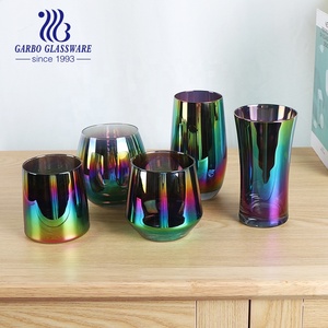 คลาสสิคราคาโรงงาน9ออนซ์เครื่องเป่าที่กำหนดเอง OEM ดอกไม้รูปลอกพิมพ์น้ำดื่ม Stemless ถ้วยแก้ว - Product Image 6