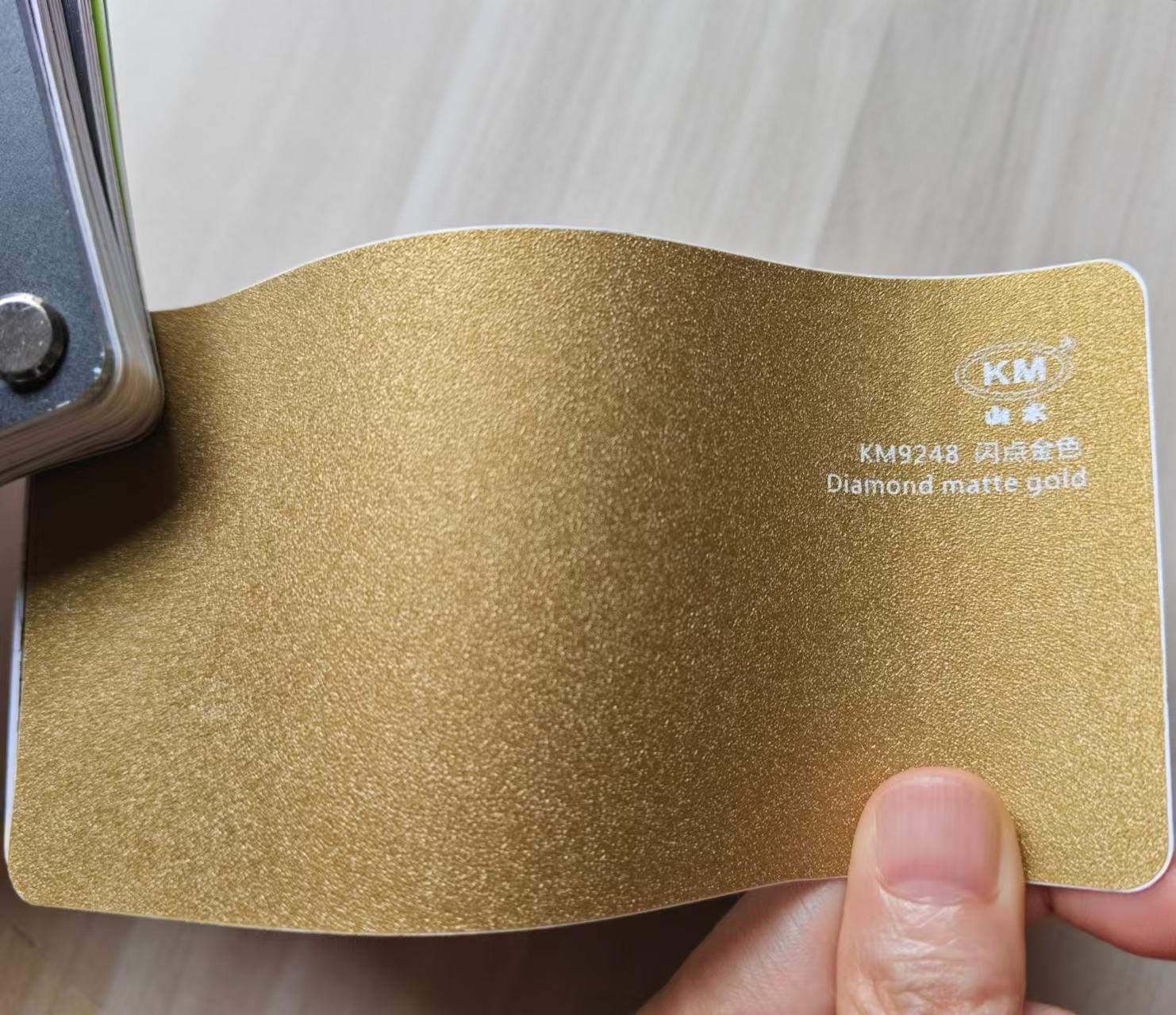 Diamond matte gold