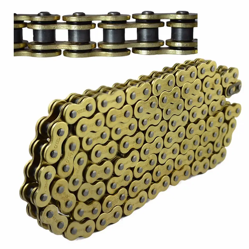 JFG Cadena de Oro 428 525 530 520-120L Motocicleta Heavy Duty Cadenas O anillos